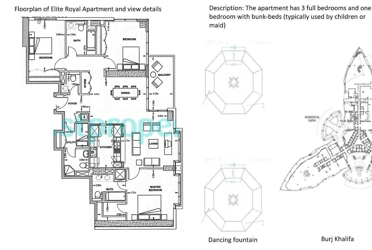 Elite Royal Apartment | Burj Residences Tower 5 | Gold Dubai